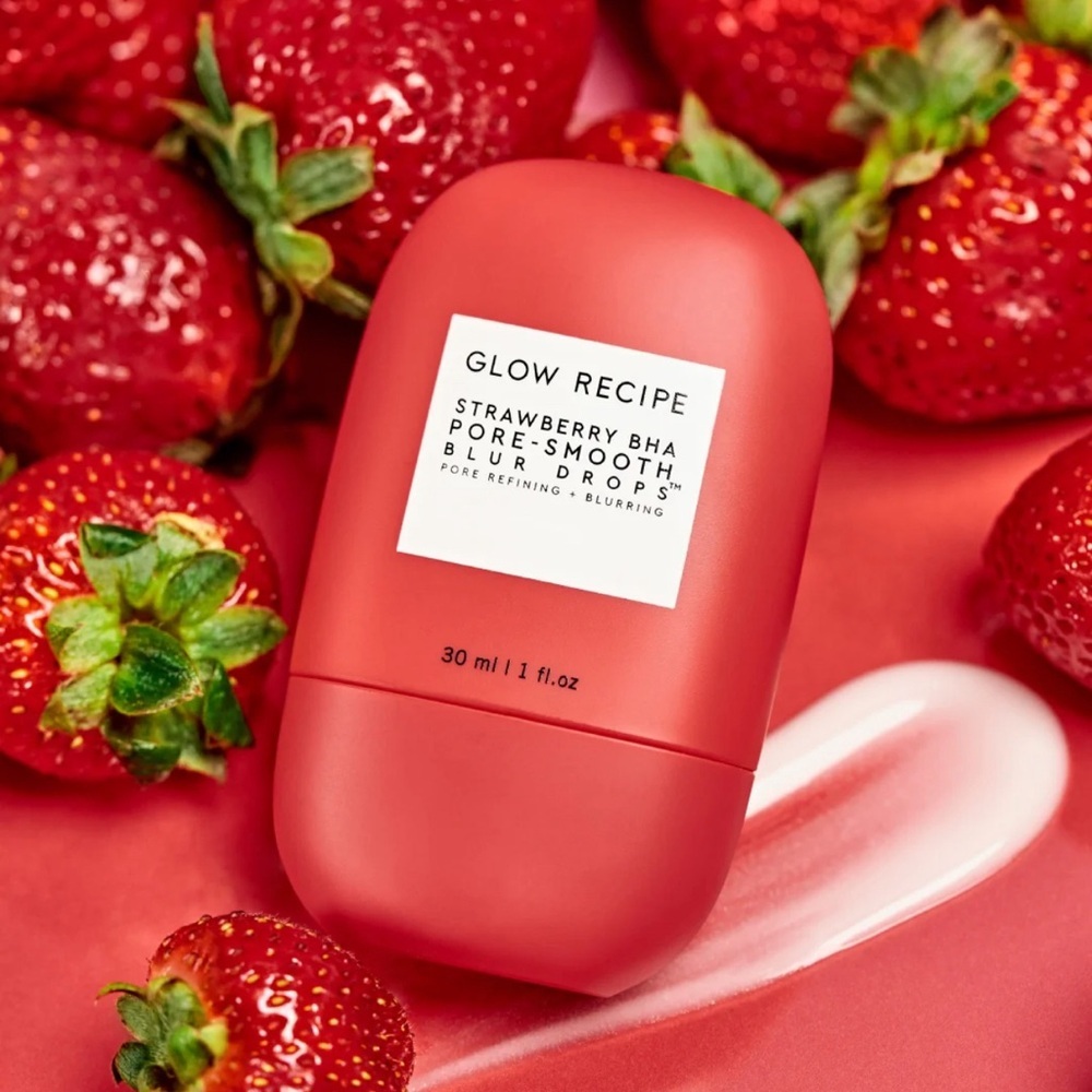 NEW Glow Recipe Strawberry BHA Pore-Smooth Blur Drops